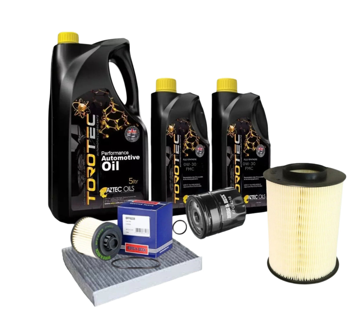 Ford Kuga 2.0 TDCi Service Kit Oil Air Cabin Diesel Filter & 6L 0w30 Engine Oil