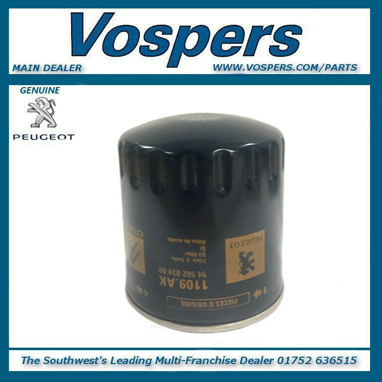 Genuine Peugeot & Citroen Various Models Oil Filter 1109AK