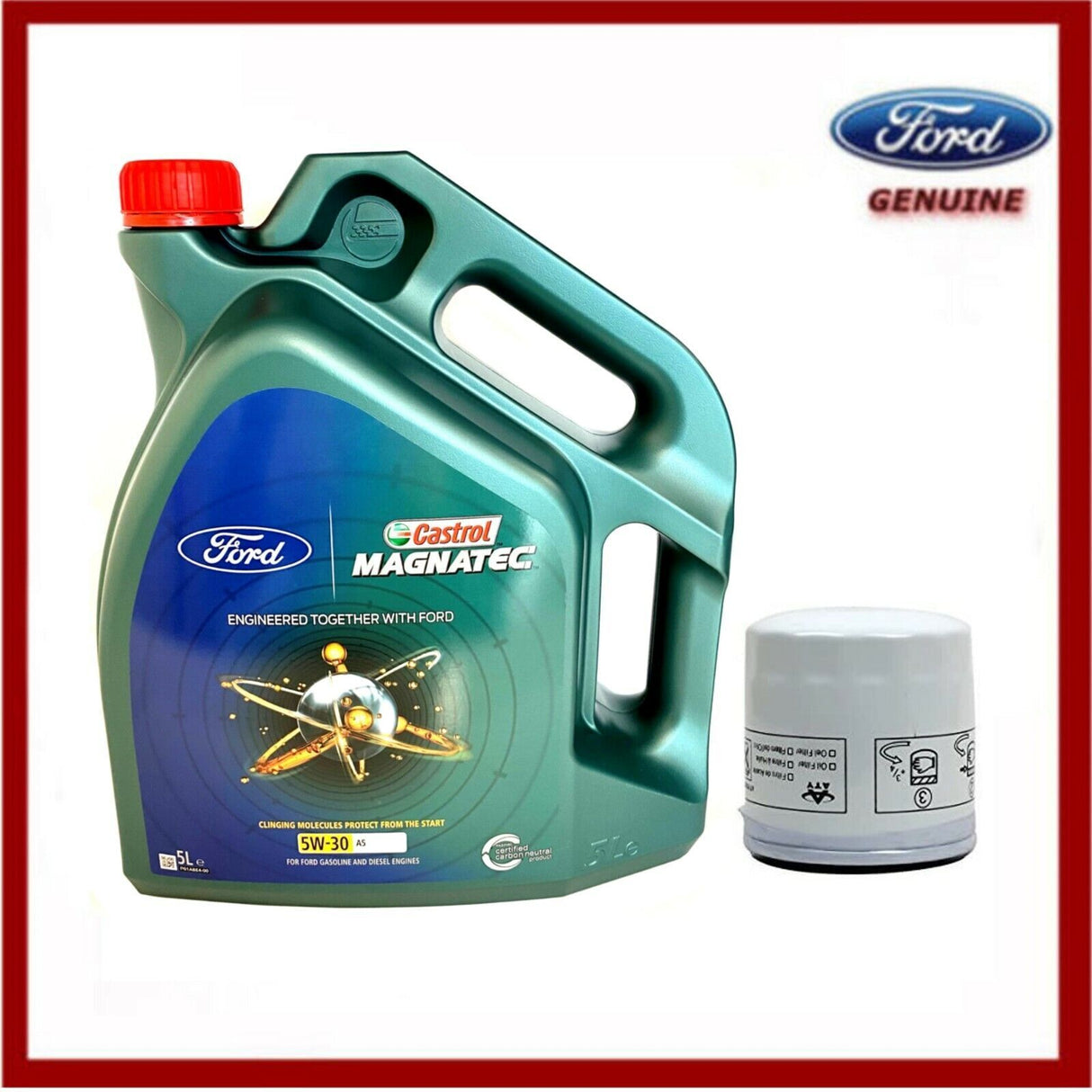 Genuine Ford Transit MK8 2014> 2.2 Castrol Magnatec Oil & Oil filter