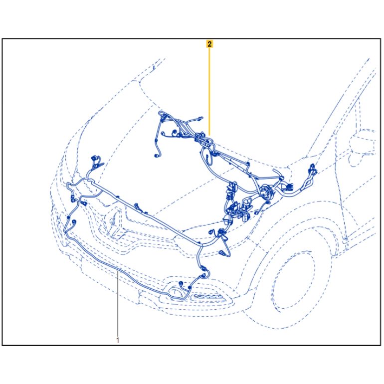Genuine Renault Captur Electronic Front Wiring Loom 403885950R New