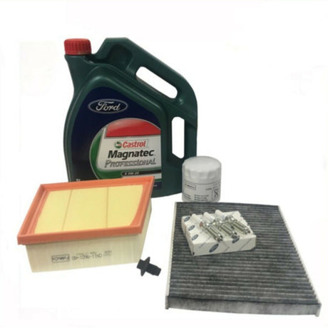 Genuine Ford Fiesta Ecoboost 1.0L 2017> Service Kit Oil, Air, Plugs & Pollen Kit