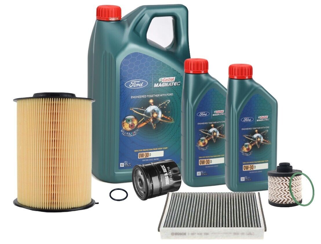 Ford ST 2.0 TDCi Full Service Kit & Genuine Castrol 0w30 Oil 7L