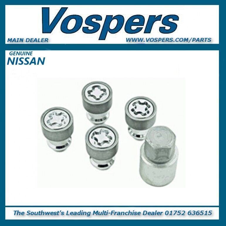 Genuine Nissan Set Of 4 Locking Wheel Nuts (Fits Various Models) KE40989951