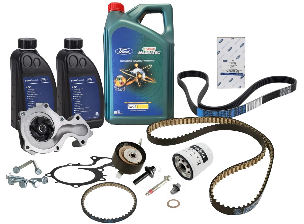 Genuine Ford 1.0 EcoBoost Timing Belt Kit inc Water Pump, Belts and Coolant X2