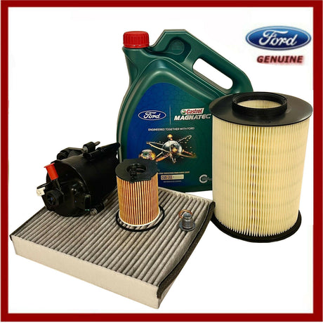 Genuine Ford Kuga 1.5 TDCI 2013-2020 Full Service Kit inc Castrol Engine Oil