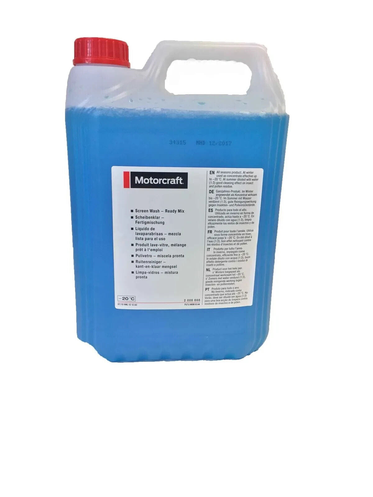 Genuine Ford Motorcraft / Omnicraft Screen Ready Mixed 5L 2168316