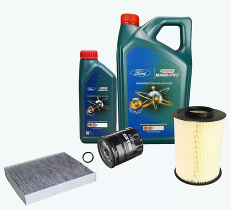 Fits: Ford Kuga 2.0L TDCI Full Service Kit inc Genuine Castrol 0w30 Engine Oil