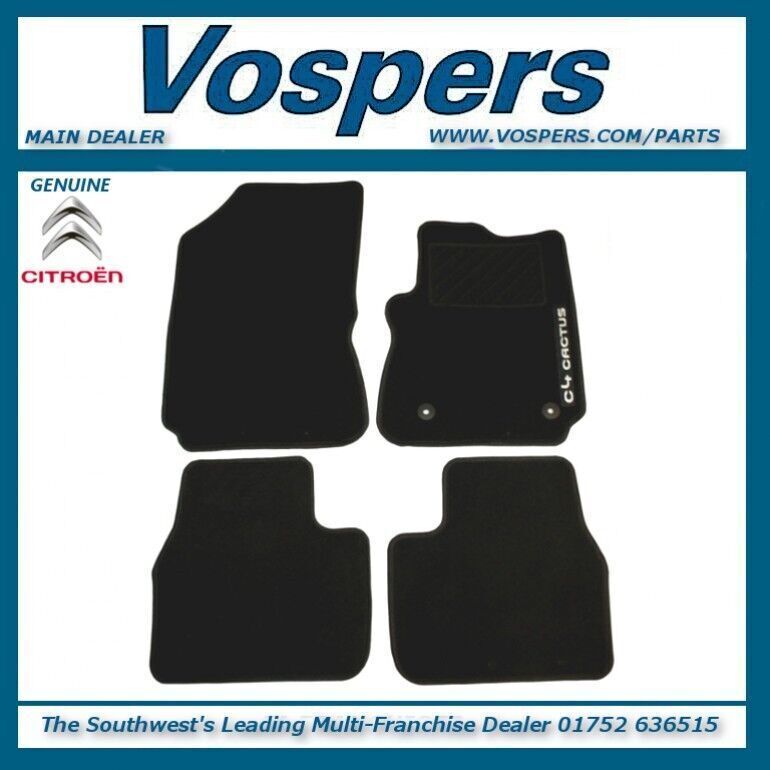 Genuine Citroen C4 Cactus 2015 Onwards Front & Rear Tailored Carpet Floor Mats