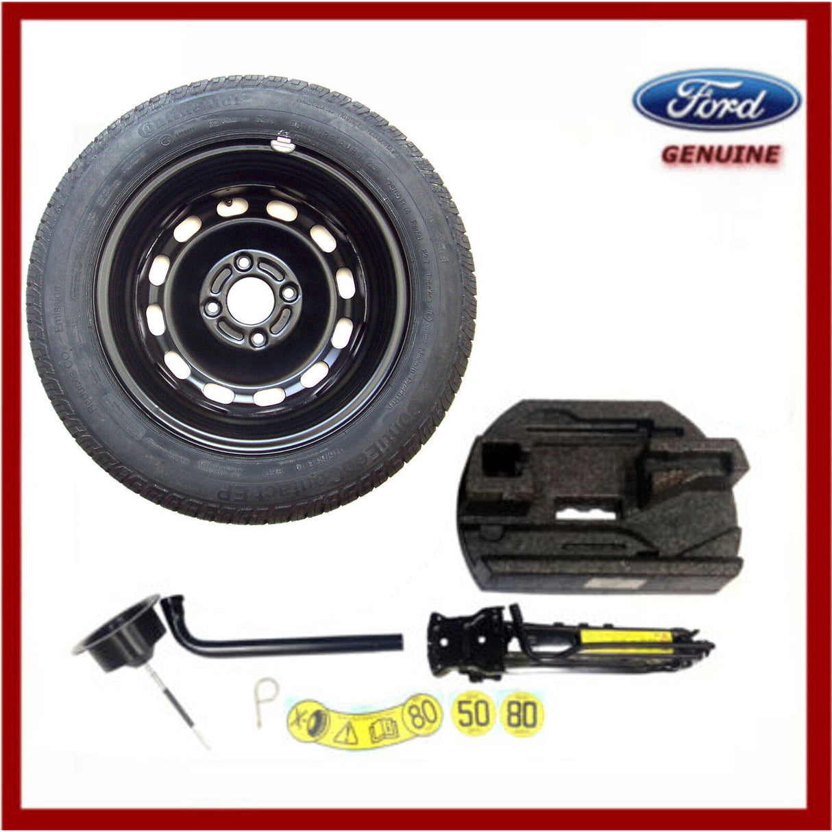 Genuine Ford Fiesta MK7 & MK8 2008-onwards 14" Spare Wheel Kit With Tyre 1789081