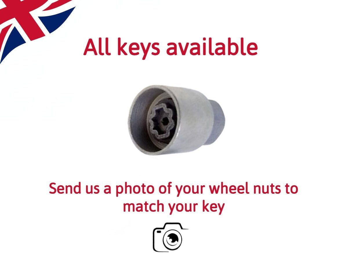 Vauxhall Locking Wheel Nut Keys - All Vauxhall Models - Photo Identifiable