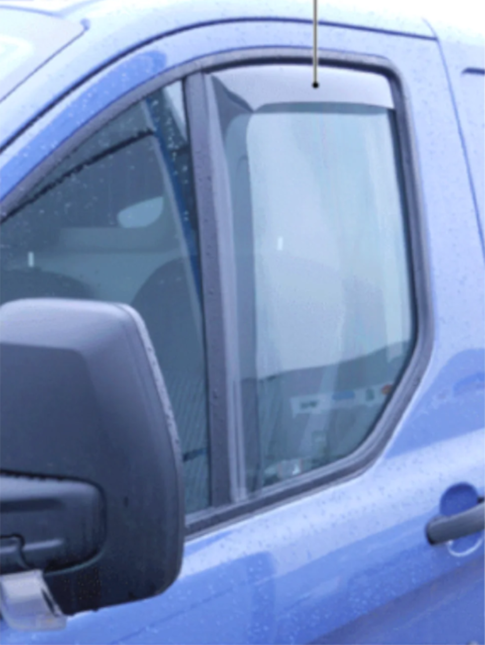 Genuine Clim Air Front Window Wind Deflectors Black For Ford Custom 2017- 217013