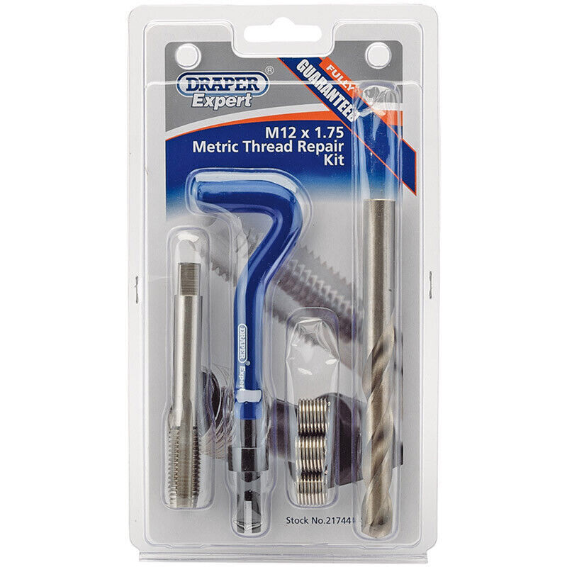Draper 21744 M12 x 1.75 Metric Thread Repair Kit