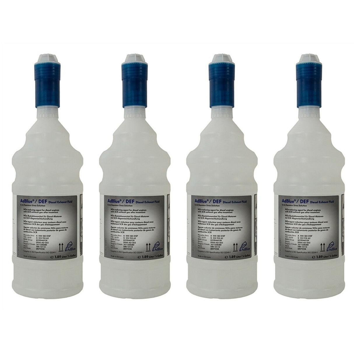 AdBlue Car Urea for Diesel Cars 1.89 Litre Bottle SG052910A2 x4 New!