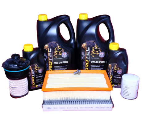 Genuine Ford Transit 2014  2.0L Ecoblue Full Service Kit Inc OEM 0W30 Oil