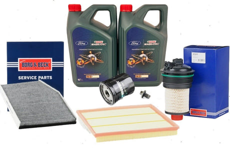 Ford Transit Custom 2016-on 2L Ecoblue Full Service Kit Inc Genuine Castrol Oil