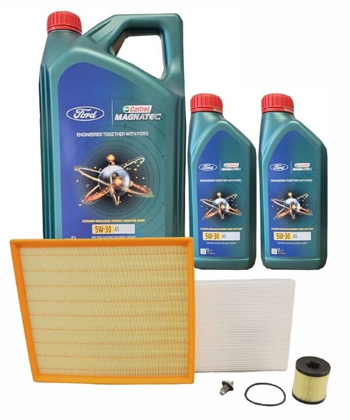 Genuine Ford Transit TDCi MK7 2011-2014 Service Kit Inc 5w30 Castrol Oil