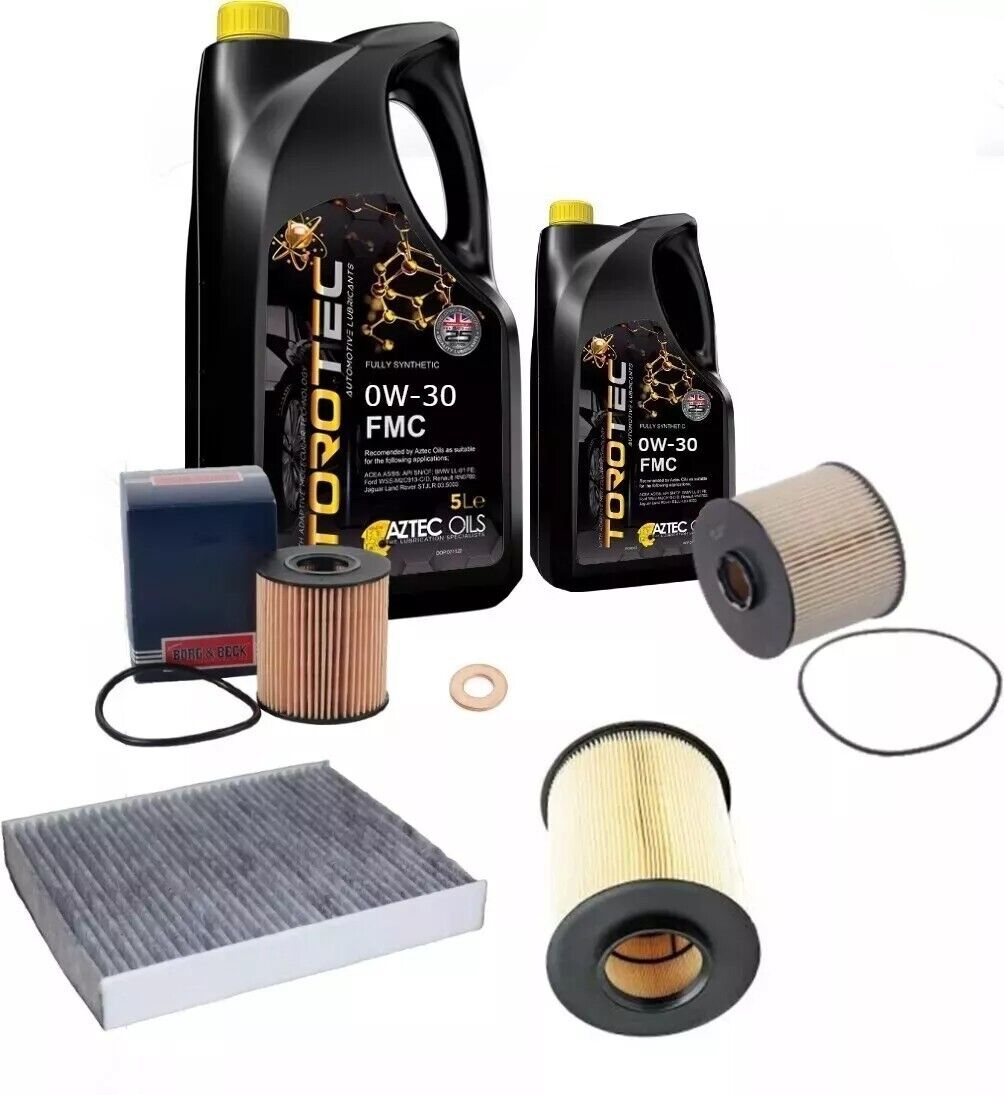 Fits: Ford Kuga 2.0 TDCi Service Kit Oil Air Cabin Diesel Filter & 6L Oil