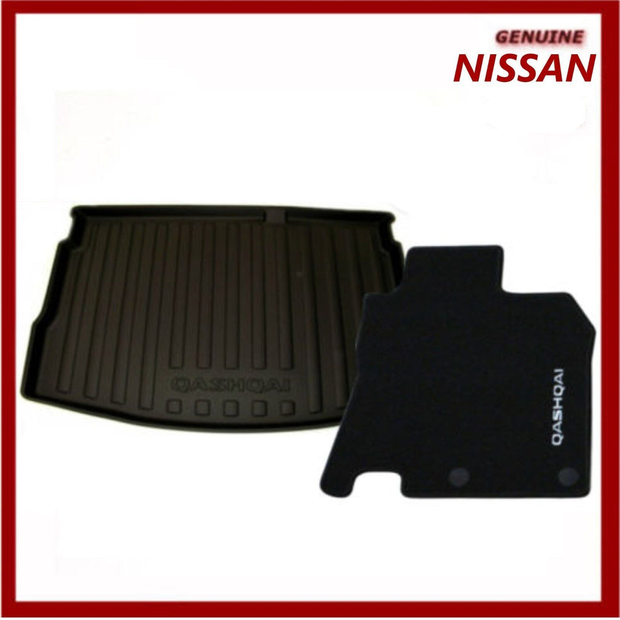 Genuine Nissan Qashqai J11 & JJB 2014 Onwards Boot Liner & Carpet Mats Pack