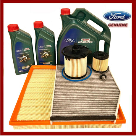 Genuine Ford Transit Custom 2.2 TDCI Full Service Kit Inc Castrol Engine Oil