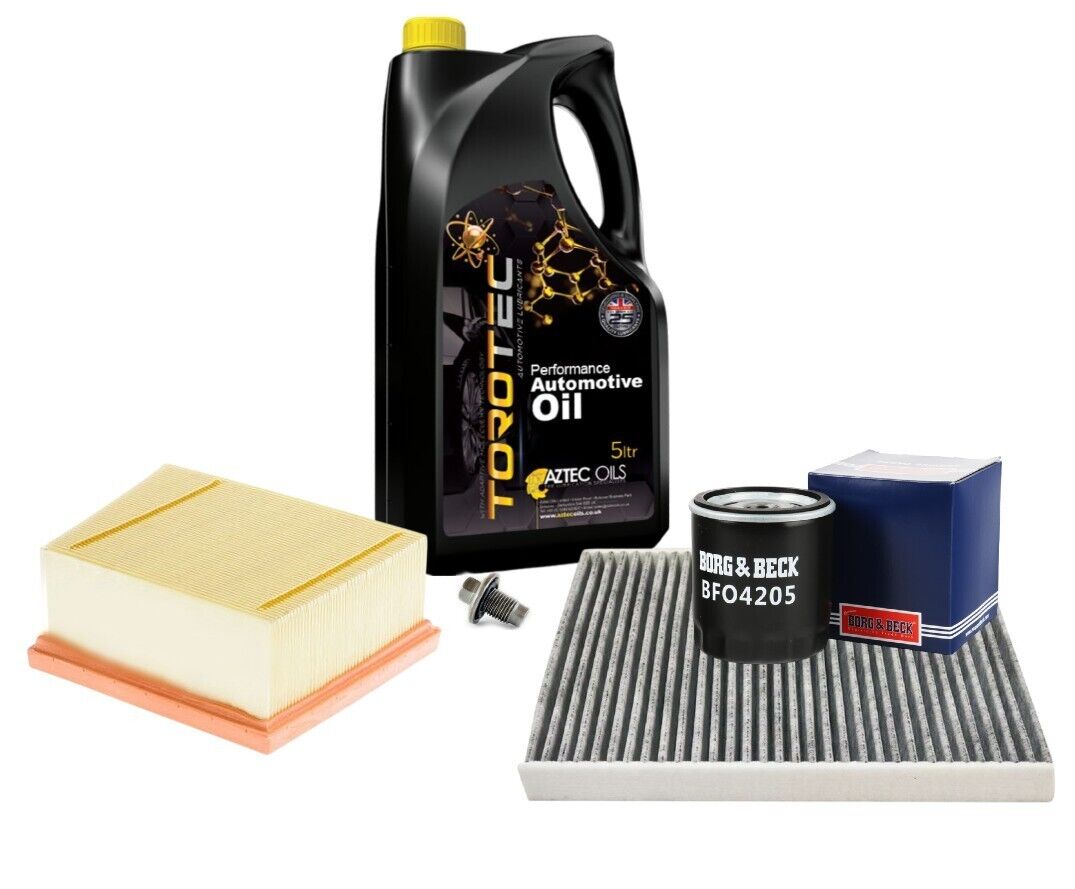 Ford B-Max 12-17 1.0 Service Kit Oil Air Cabin Filters & 5w20 Engine Oil 5L