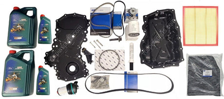 Genuine Ford Transit 2L RWD Full Wet Belt Kit & Service Kit inc 12L Castrol Oil