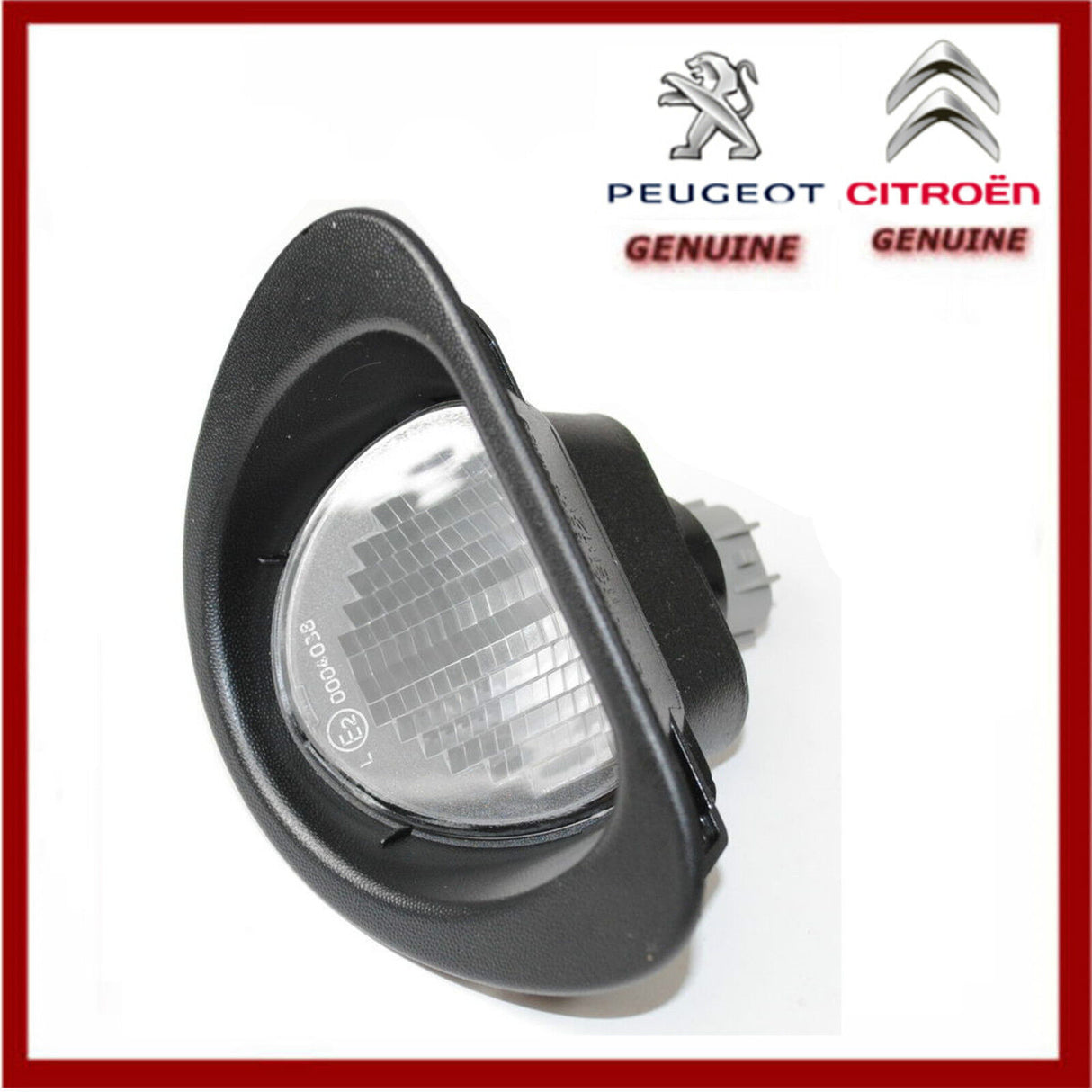 Genuine Peugeot 107 & Citroen C1 Number Plate Lamp / Light. New 6340E2