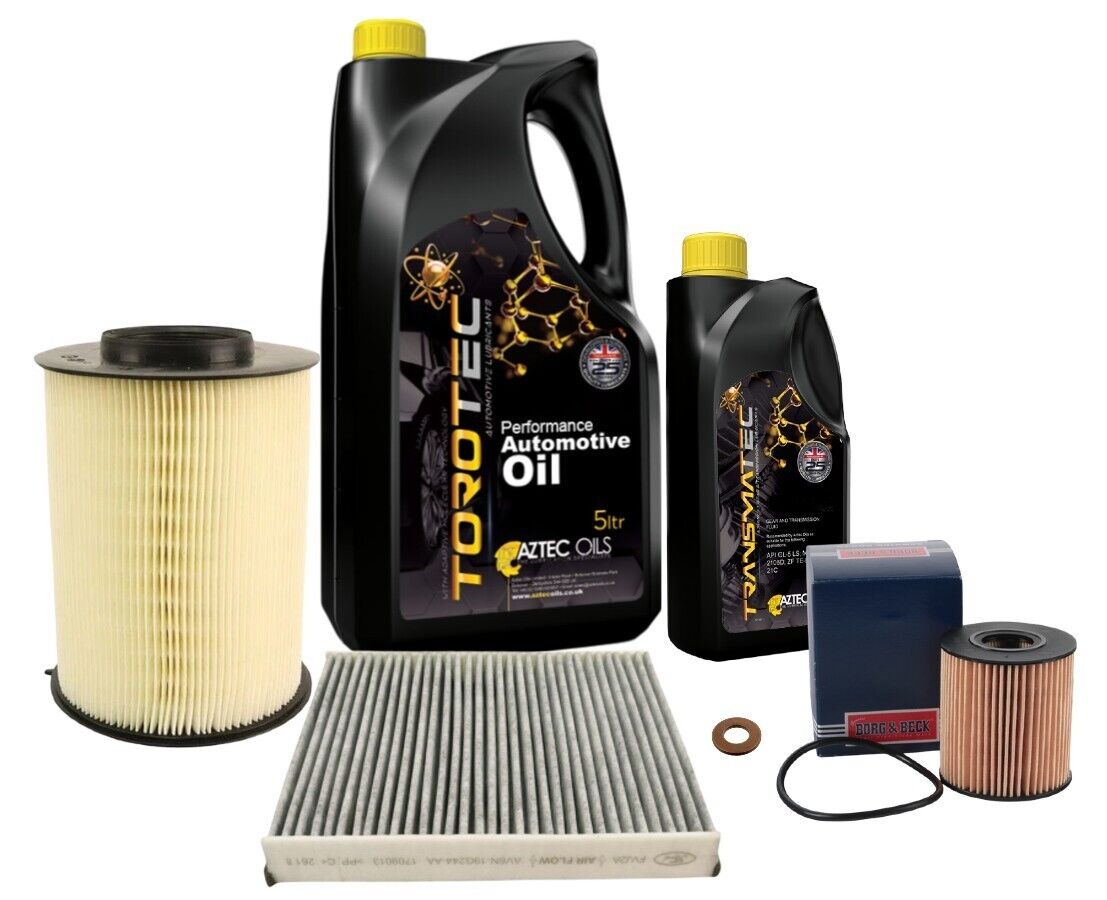 Ford Kuga 2.0 TDCi Service Kit Oil Air Cabin Filters & 6L 0w30 Engine Oil