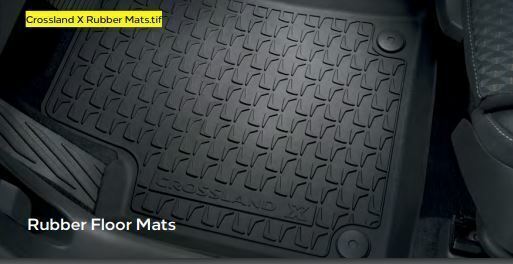 Genuine Vauxhall Crossland & Crossland X 2017-On Rubber Floor Mats 13476012 New!