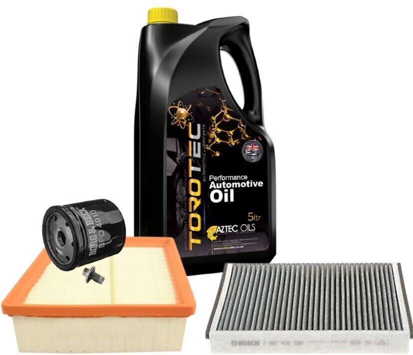 Ford Fiesta Mk7 1.25 Service Kit Oil Air Cabin Filter & 5w20 Engine Oil