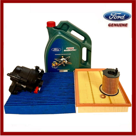 Genuine Ford Mondeo 1.5 TDCI 2014- Full Service Kit inc Castrol Engine Oil