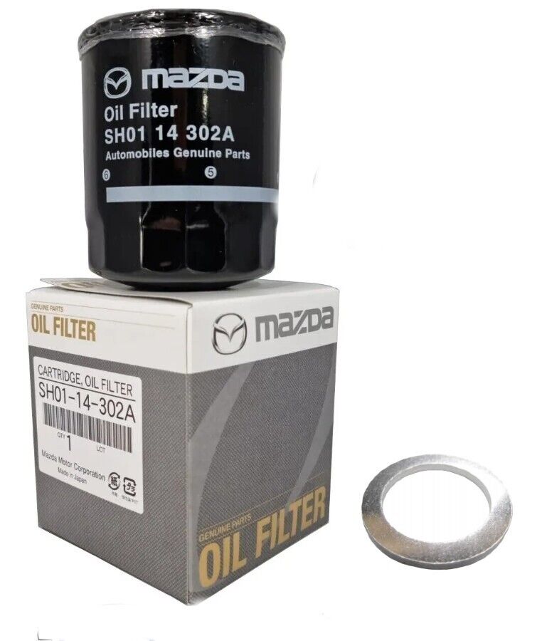 Mazda Oil Filter Cartridge + Sump Washer 2.2 Diesel 2 3 6 CX3 & CX-5 SKYACTIV