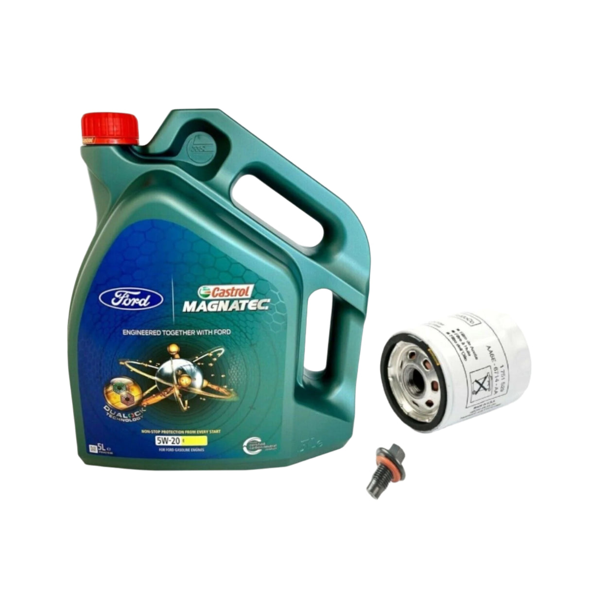 Genuine Ford Focus Ecoboost 1.0L 2014 Oil, Filter & Sump Plug Service Kit