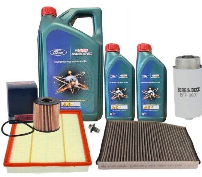 Ford Transit Mk7 06-11 2.2L TDCi Full Service Kit inc Genuine Castrol 5w30 Oil
