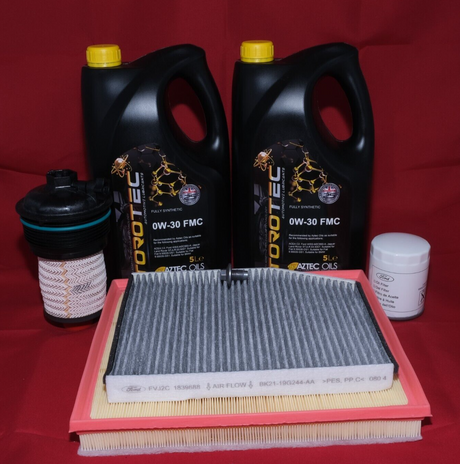 Genuine Ford Transit Custom 2016> 2.0L Ecoblue Full Service Kit Inc 0W30 Oil