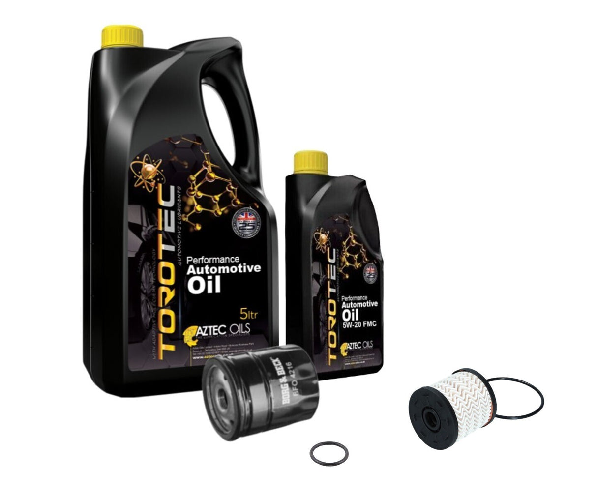 Ford, 0W30 Aztec Oil 6L, Oil Filter & Fuel Filter 2L Duratorq