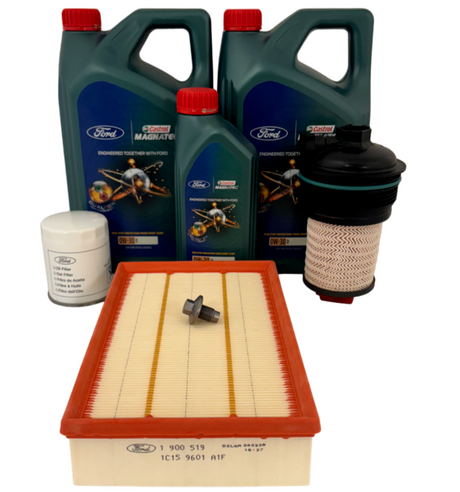Genuine Ford Transit MK8 2.0 EcoBlue Service Kit + 11LTR Castrol Oil - RWD ONLY