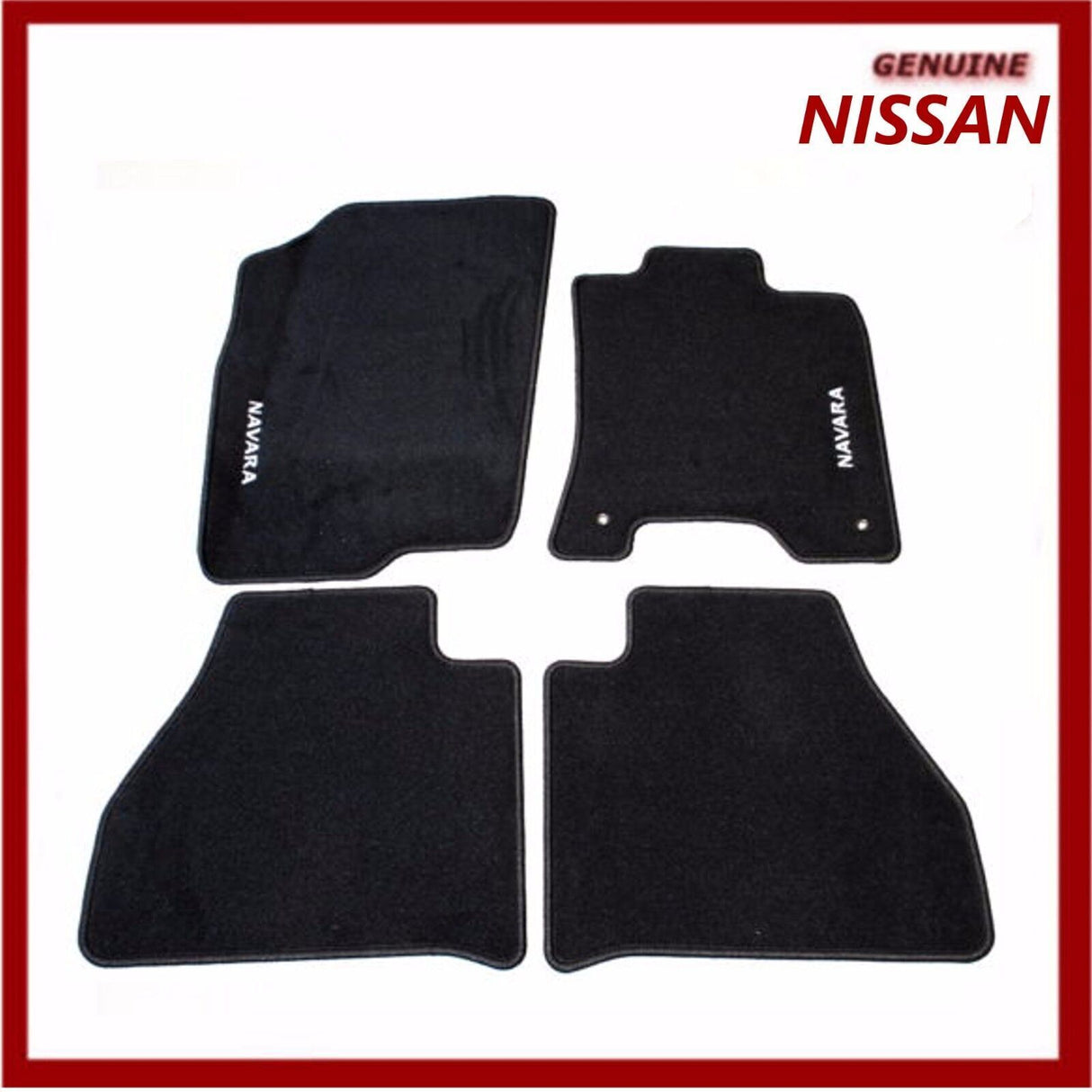 Genuine Nissan Navara NP300 D23 2016-On Double Cab Velour Carpet Mats KE7554K001