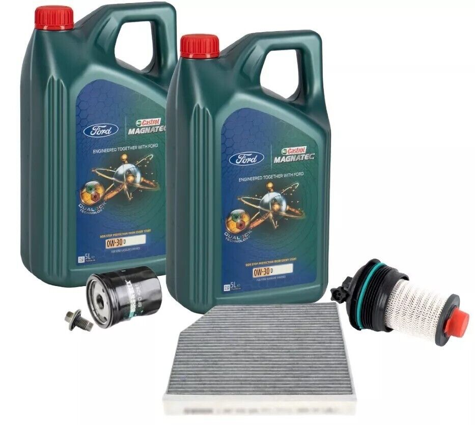 Ford Transit FWD & Custom 2.0 Ecoblue Service Kit inc Genuine Castrol 0W-30 Oil