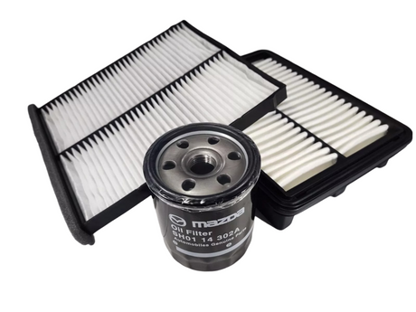 Mazda 3 SERVICE KIT Filter Set BM, BN DIESEL SKYACTIV (AIR, OIL & CABIN) GENUINE