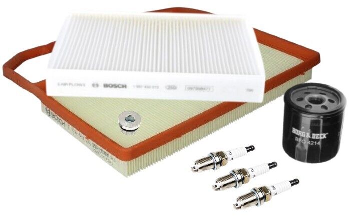 Fits: Volkswagen UP! 2011 - 2019 Oil Air Pollen & Spark Plugs Service Kit