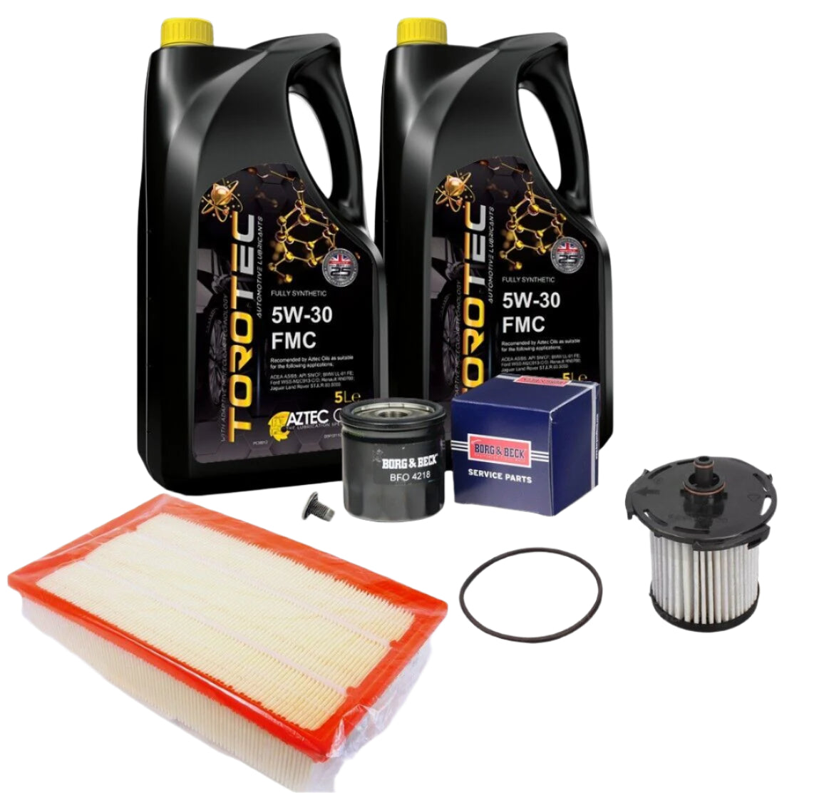 Fits: Genuine Ford Transit MK8 2014 2.2 Service Kit Filters inc 5w30 Engine Oil