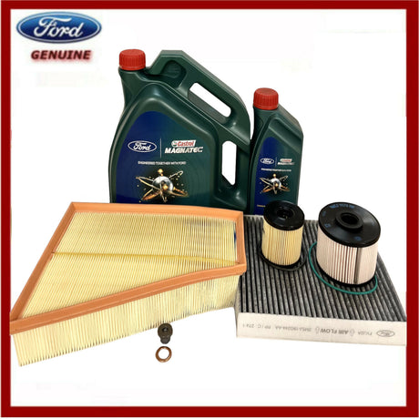 Genuine Ford Mondeo MK4 2.0 TDCi Full Service Kit Inc 5W30 Castrol Engine Oil