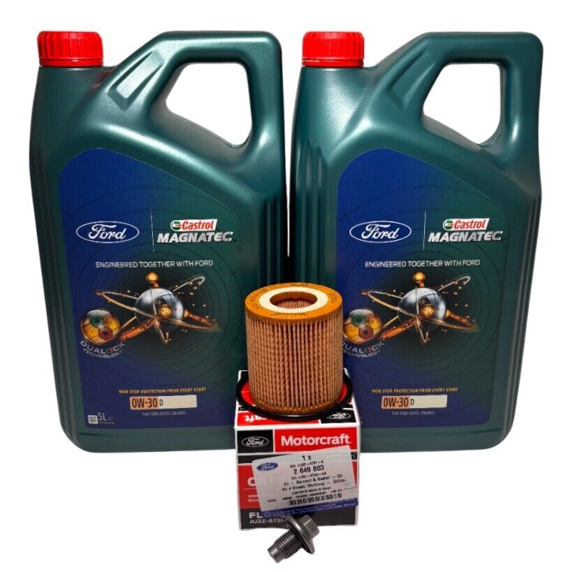 Genuine Ford Ranger Service kit, Castrol Oil & Oil Filter 2.0 2.2 3.2 TDCi 2011+