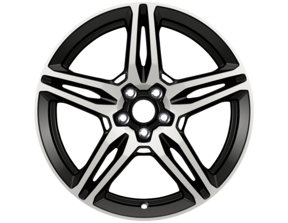 Genuine Alloy Wheel 19" 5 x 2-spoke design, black machined - 2237416