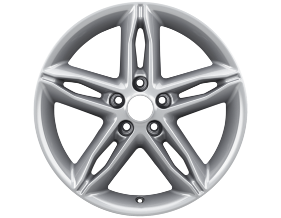 Genuine Alloy Wheel 17" 5-spoke premium design, silver - 2237379