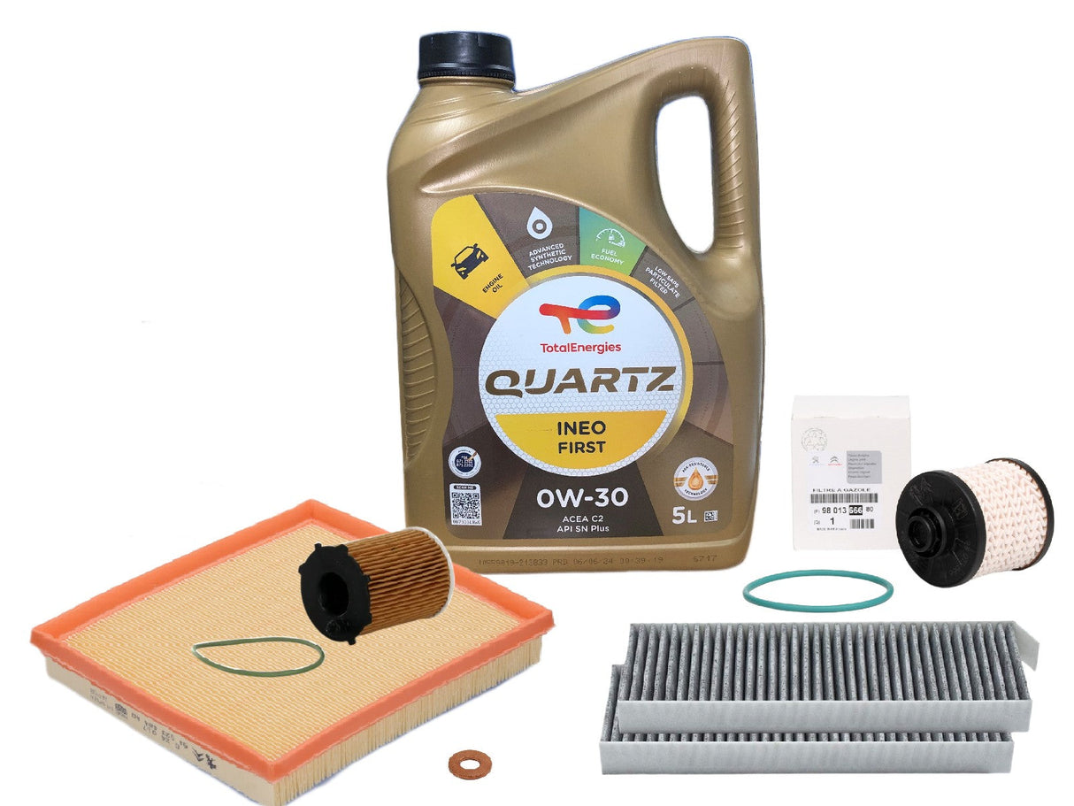 Genuine Peugeot 3008 MK2 2016-2024 1.6L BlueHDi GT Diesel Full Service Kit - 92500181
