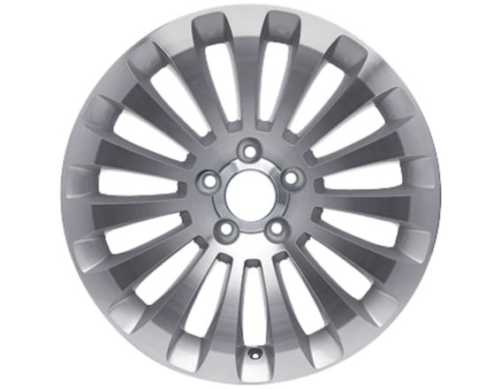 Genuine Alloy Wheel 17" 15-spoke design, silver machined - 2260835
