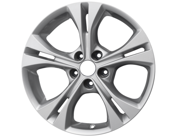 Genuine Alloy Wheel 17" 5 x 2-spoke design, Sparkle Silver - 1775346