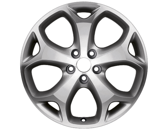 Genuine Alloy Wheel 18" 5-spoke Y design, anthracite machined front - 2237309