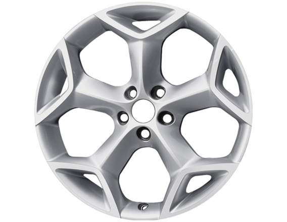 Genuine Alloy Wheel 19" 5-spoke Y design, Sparkle Silver machined front - 1703744
